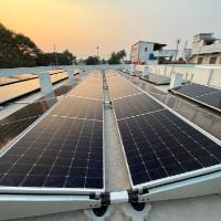 95.04 kWp GI-sheet rooftop — Praveen Fabrics, Tiruppur, Tamil Nadu